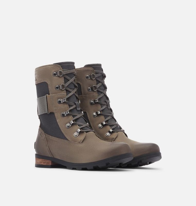 Sorel Dam Gummistövlar Mörk Grå - Emelie™ Conquest Låga - GJX-376825